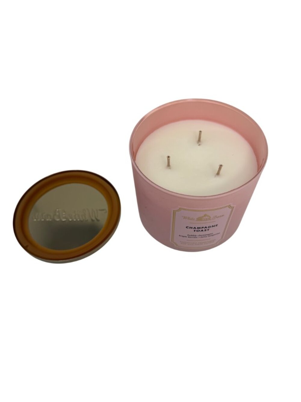 Bath & Body Works White Barn Champagne Toast 3-Wick 14.5oz Candle - Picture 3 of 4